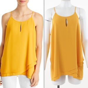 T Tahari Layered Halter Top